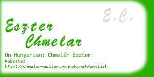 eszter chmelar business card